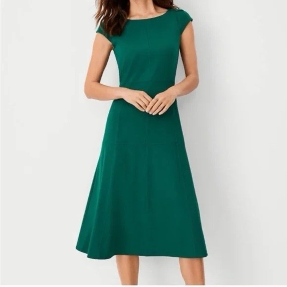 VINTAGE STYLE 1950s ROCKABILLY DRESS GREEN Size L